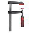 Струбцина из ковкого чугуна с двухкомпонентной рукояткой из пластика Bessey TPN40S12BE-2K, 400×120мм