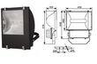 прожектор DELUX MHF-400W SK черный